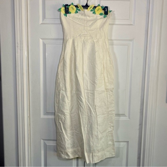 Fanm Mon Lorr Dress Manmzel Collection ivory white Embroidered XS